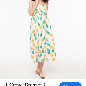 J.Crew Tropical Print Maxi Dress